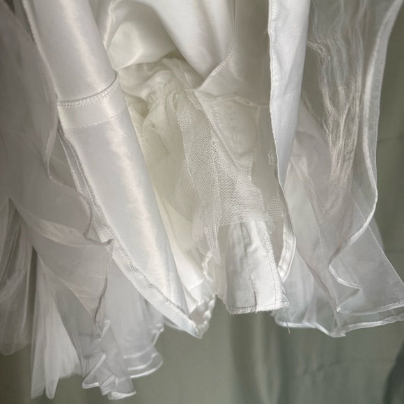 Miami Flower Girl Wedding Elegant White Lace Dress zip back full lined size 3 - Picture 13 of 16